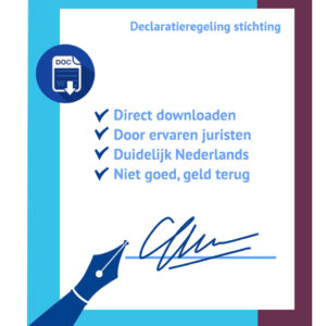 Declaratieregeling stichting